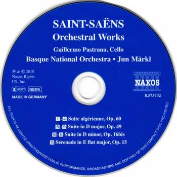 CD Camille Saint-Saëns: Orchestral Works 185875