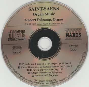 CD Camille Saint-Saëns: Organ Music 348894