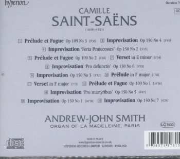 CD Camille Saint-Saëns: Préludes Et Fugues Op 109 • Sept Improvisations Op 150 • Deux Versets • Prélude In F 325812
