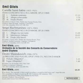 CD Camille Saint-Saëns: Saint-Saëns • Rachmaninov • Shostakovich 327131