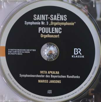 CD Camille Saint-Saëns: Symphonie Nr. 3 "Orgelsymphonie" / Orgelkonzert 116560