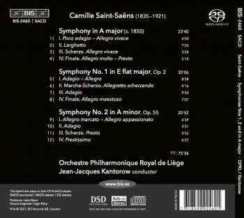 SACD Camille Saint-Saëns: Symphonies Nos 1 & 2 And In A Major 193416