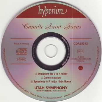 CD Camille Saint-Saëns: Symphony No 2 A Minor ∙ Symphony In F Minor 'Urbs Roma' ∙ Dans Macabre 320694
