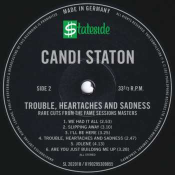 LP Candi Staton: Trouble, Heartaches And Sadness (Rare Cuts From The Fame Session Masters) 56643