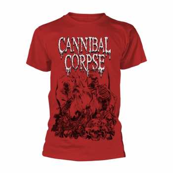Merch Cannibal Corpse: Tričko Pile Of Skulls 2018 (red)