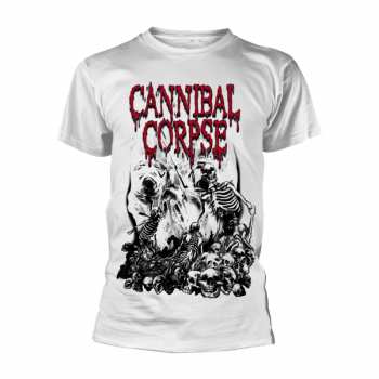 Merch Cannibal Corpse: Tričko Pile Of Skulls (white)