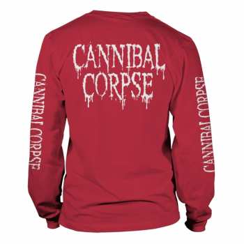 Merch Cannibal Corpse: Tričko S Dlouhým Rukávem Pile Of Skulls 2018 (red) S
