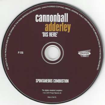 4CD Cannonball Adderley: 'Dis Here' 520319