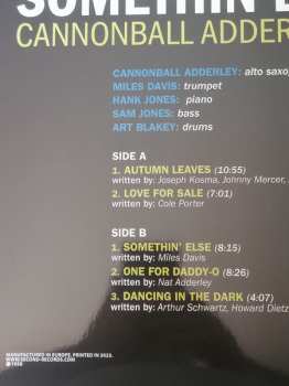 LP Cannonball Adderley: Somethin' Else DLX