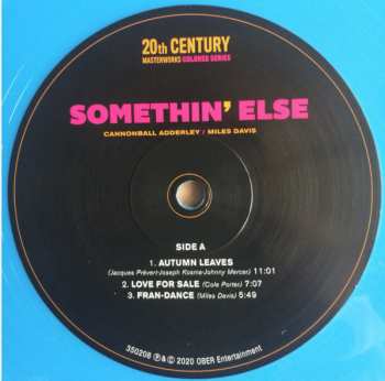 LP Cannonball Adderley: Somethin´ Else LTD | CLR