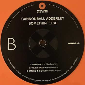 LP Cannonball Adderley: Somethin' Else LTD | CLR