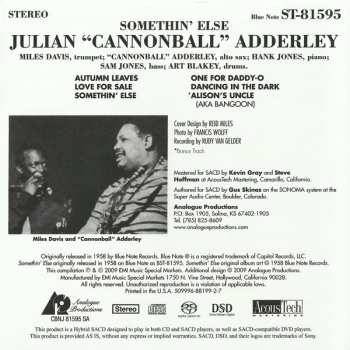 SACD Cannonball Adderley: Somethin' Else