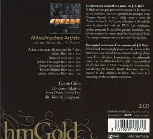 2CD Cantus Cölln: Altbachisches Archiv / Les Archives De J.S. Bach 305960