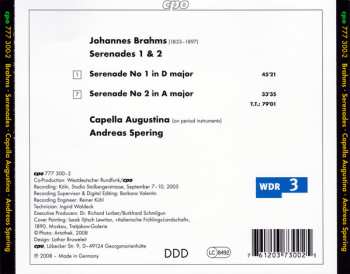 CD Capella Augustina: Johannes Brahms - Serenades 1 & 2 423726