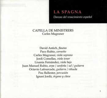 CD Capella De Ministrers:  La Spagna (Danzas Del Renacimiento Español) 114846