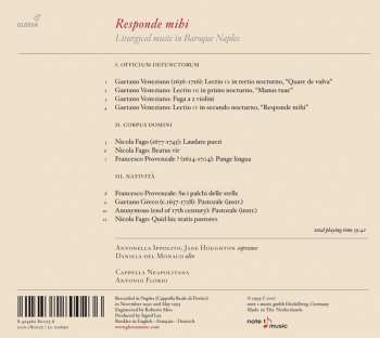 CD Cappella Neapolitana: Responde Mihi: Liturgical Music In Baroque Naples 122261