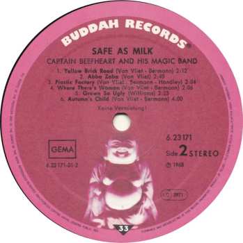 LP Captain Beefheart: Safe As Milk 509906