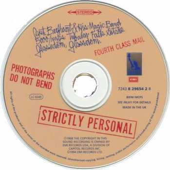 CD Captain Beefheart: Strictly Personal 34838