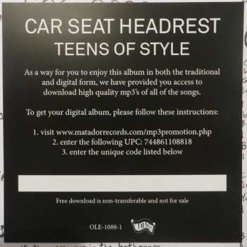 LP Car Seat Headrest: Teens Of Style 77524