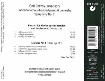 CD Carl Czerny: Concerto For Four-Handed Piano & Orchestra / Symphony No. 2 118334