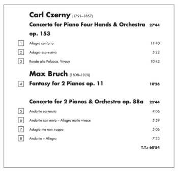 CD Max Bruch: Concertos For Piano Duo & Orchestra