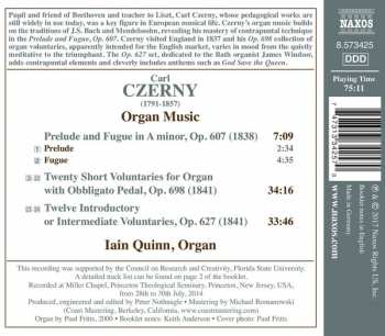 CD Carl Czerny: Organ Music 112933