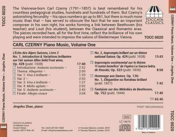 CD Carl Czerny: Piano Music, Volume One 289313