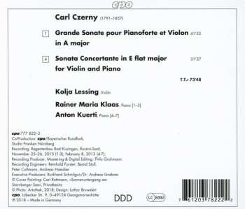 CD Carl Czerny: Violin Sonatas 176697