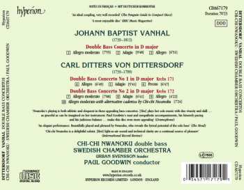 CD Carl Ditters von Dittersdorf: Double Bass Concerto 336602