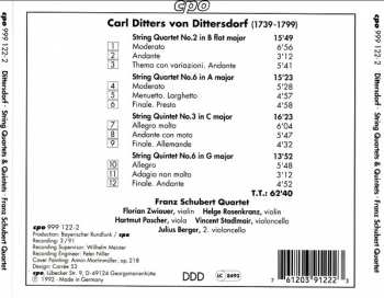 CD Carl Ditters von Dittersdorf: String Quartets 2&6 - String Quintets In C&G 113191