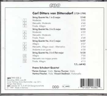 CD Carl Ditters von Dittersdorf: String Quartets  117317