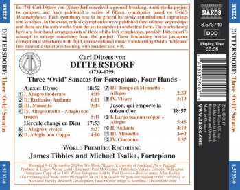 CD Carl Ditters von Dittersdorf: Three 'Ovid' Sonatas For Fortepiano, Four Hands 126147
