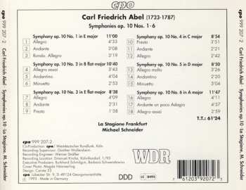 CD Carl Friedrich Abel: Symphonies Op.10 Nos 1-6 117782