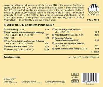 CD Carl Gustav Sparre Olsen: Complete Piano Music 123631