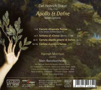 CD Carl Heinrich Graun: Apollo Et Dafne (Italian Cantatas) 187671