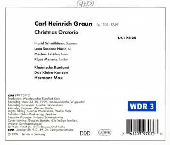 CD Carl Heinrich Graun: Christmas Oratorio 148406