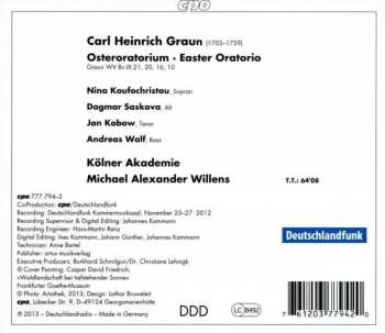 CD Carl Heinrich Graun: Osteroratorium 113541