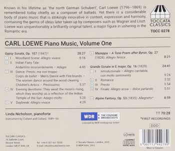 CD Carl Loewe: Piano Music, Volume One 294340