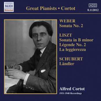 Album Carl Maria von Weber: Alfred Cortot - 1931-1948 Recordings