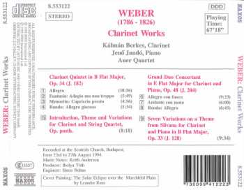 CD Carl Maria von Weber: Clarinet Quintet, Op. 34 / Grand Duo Concertant, Op. 48 • Variations, Op. 33 / Introduction, Theme And Variations 314562