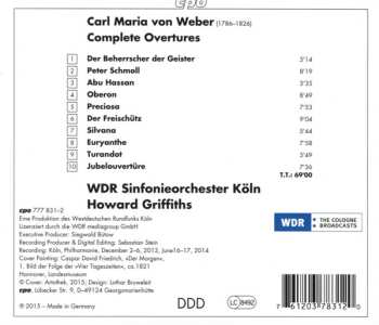 CD Carl Maria von Weber: Complete Overtures 445019