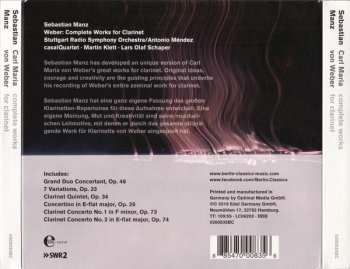 2CD Carl Maria von Weber: Complete Works For Clarinet 119583