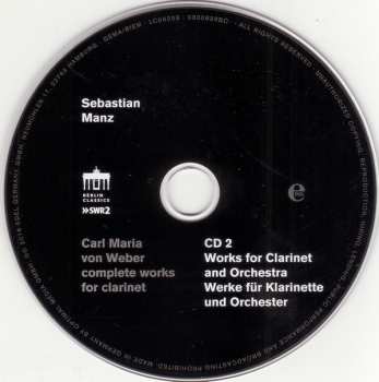 2CD Carl Maria von Weber: Complete Works For Clarinet 119583