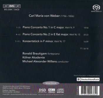 SACD Carl Maria von Weber: Complete Works For Piano And Orchestra 455576
