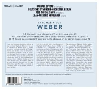 CD Carl Maria von Weber: Concerto No. 1, Opus 73; Variations, Opus 33; Grand Duo Opus 48 401766