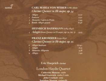 CD Carl Maria von Weber: Three Quartets For Clarinet And Strings 473351