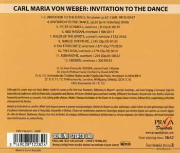 CD Carl Maria von Weber: Invitation To The Dance; Overtures 149397