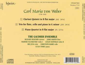 CD Carl Maria von Weber: Piano Quartet • Quintet For Clarinet And Strings • Trio For Flute, Cello And Piano 316652