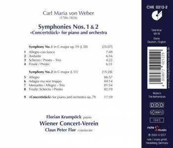 CD Carl Maria von Weber: Symphonies Nos. 1 & 2 / «Concertstück» Op. 79 152538