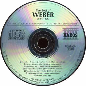 CD Carl Maria von Weber: The Best Of Weber 232085